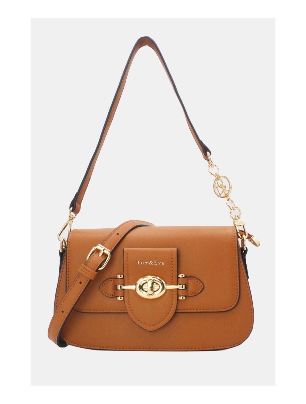 tom&eva Sac Bandoulière Fermeture Métallique 24B-5892-Marron