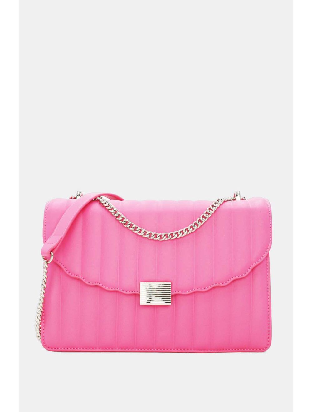 tom&eva Sac Bandoulière Matelassé à Rabat Ondulé-22B-5550-Pink