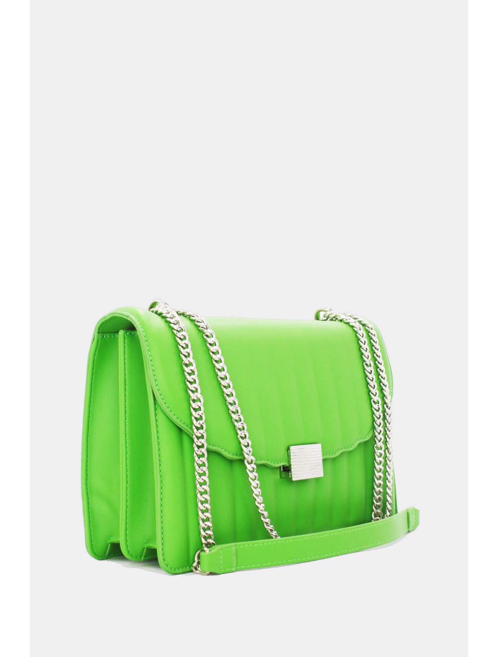 Tom&eva Sac Bandoulière Matelassé à Rabat Ondulé-22B-5550-Vert