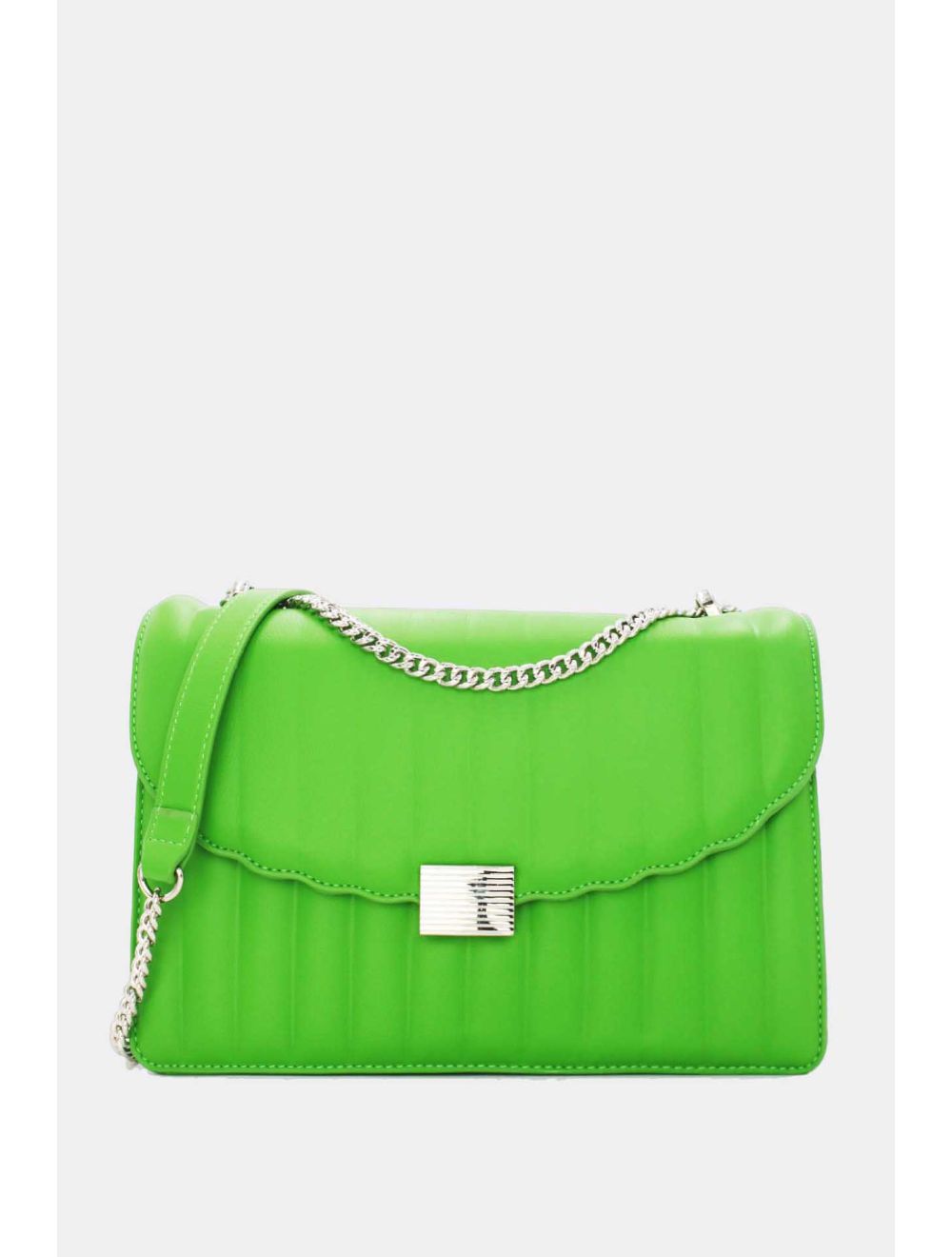 tom&eva Sac Bandoulière Matelassé à Rabat Ondulé-22B-5550-Vert