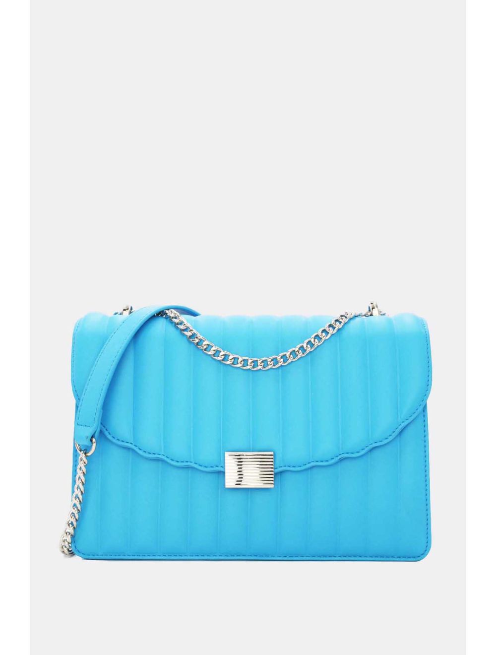 tom&eva Sac Bandoulière Matelassé à Rabat Ondulé-22B-5550-Bleu