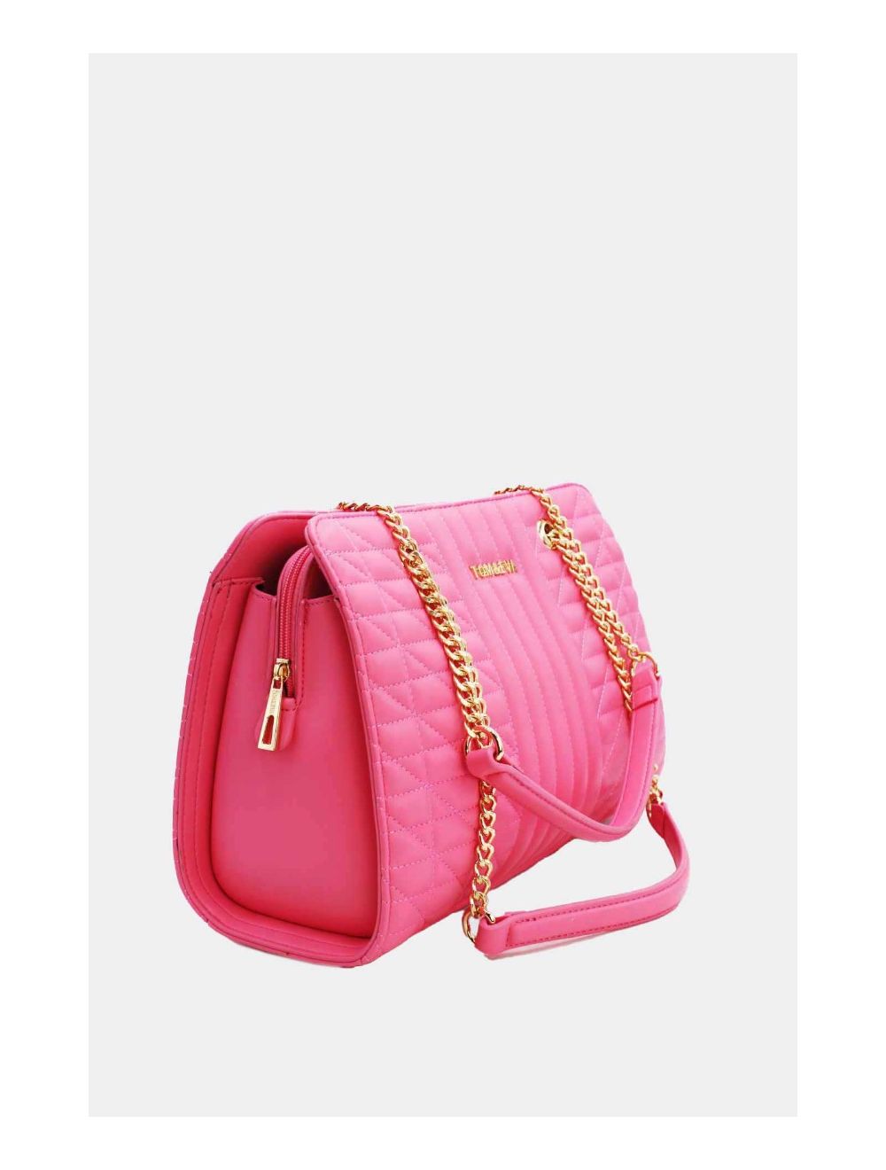 Tom&eva Sac Bandoulière Matelassé Avec Poche Tablette 13"-6915-Pink