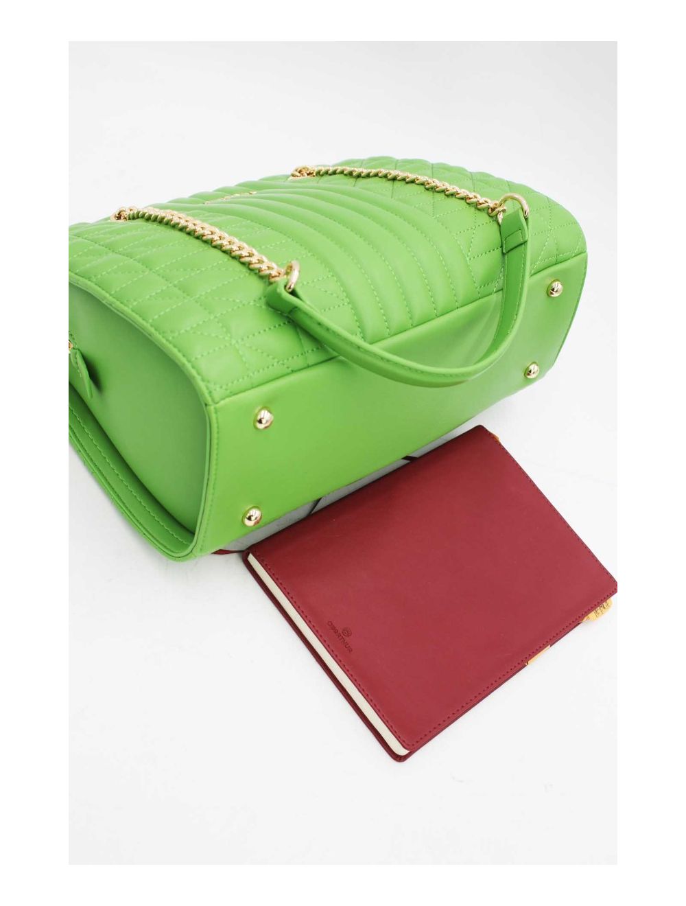 Tom&eva Sac Bandoulière Matelassé Avec Poche Tablette 13"-6915-Green