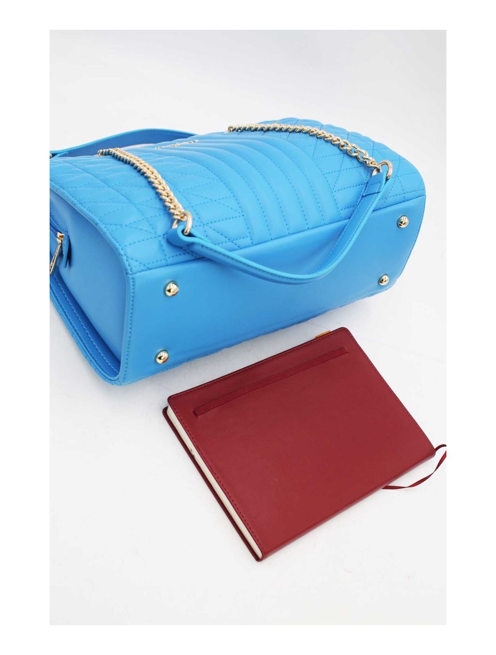 Tom&eva Sac Bandoulière Matelassé Avec Poche Tablette 13"-6915-Blue
