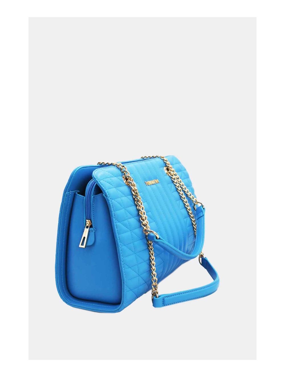 Tom&eva Sac Bandoulière Matelassé Avec Poche Tablette 13"-6915-Blue