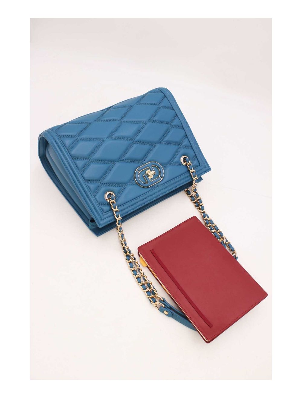 tom&eva Sac Bandoulière Matelassé Chic Femme 22B-5732-Bleu