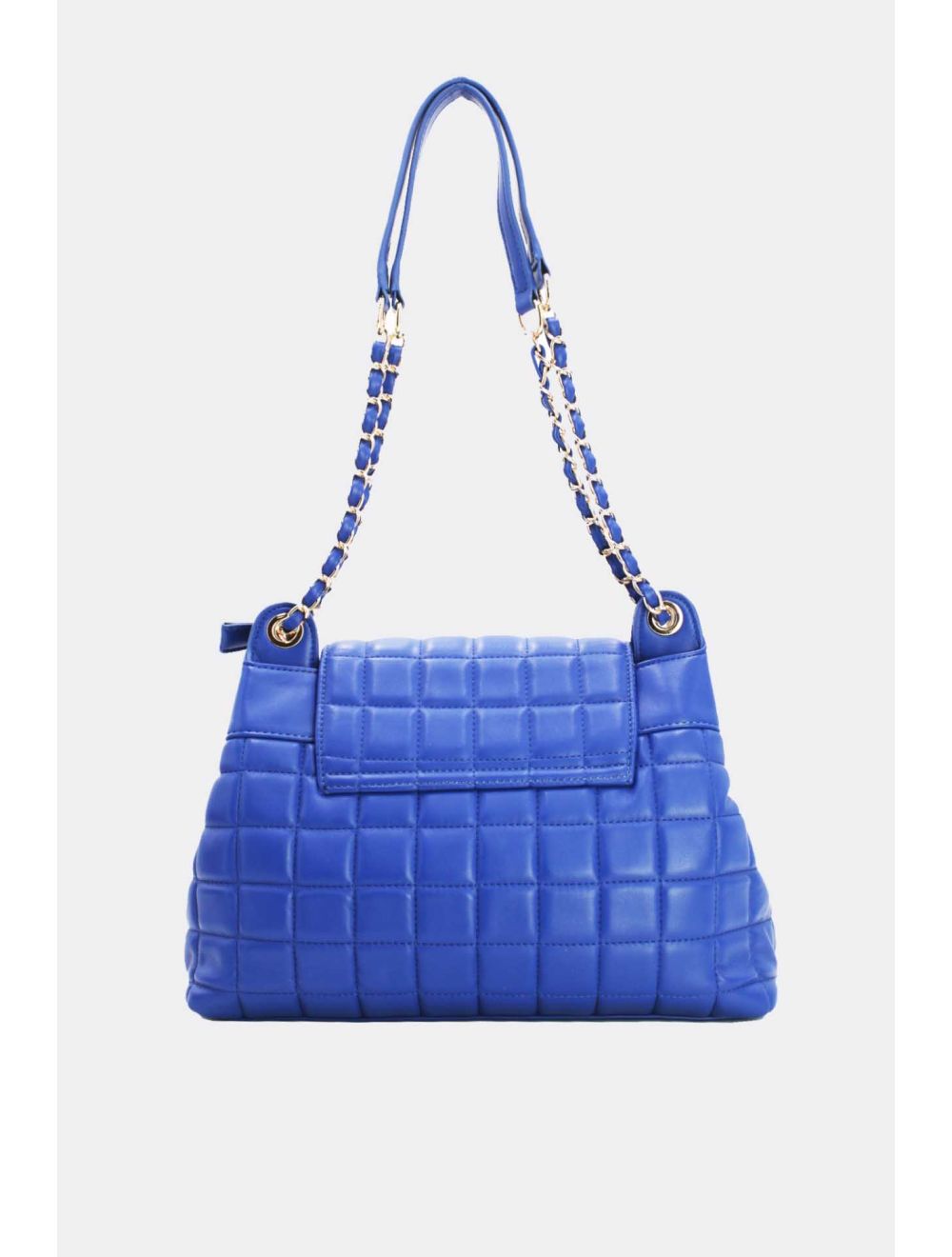 Tom&eva Sac Bandoulière Matelassé Double Porté-6850-Bleu