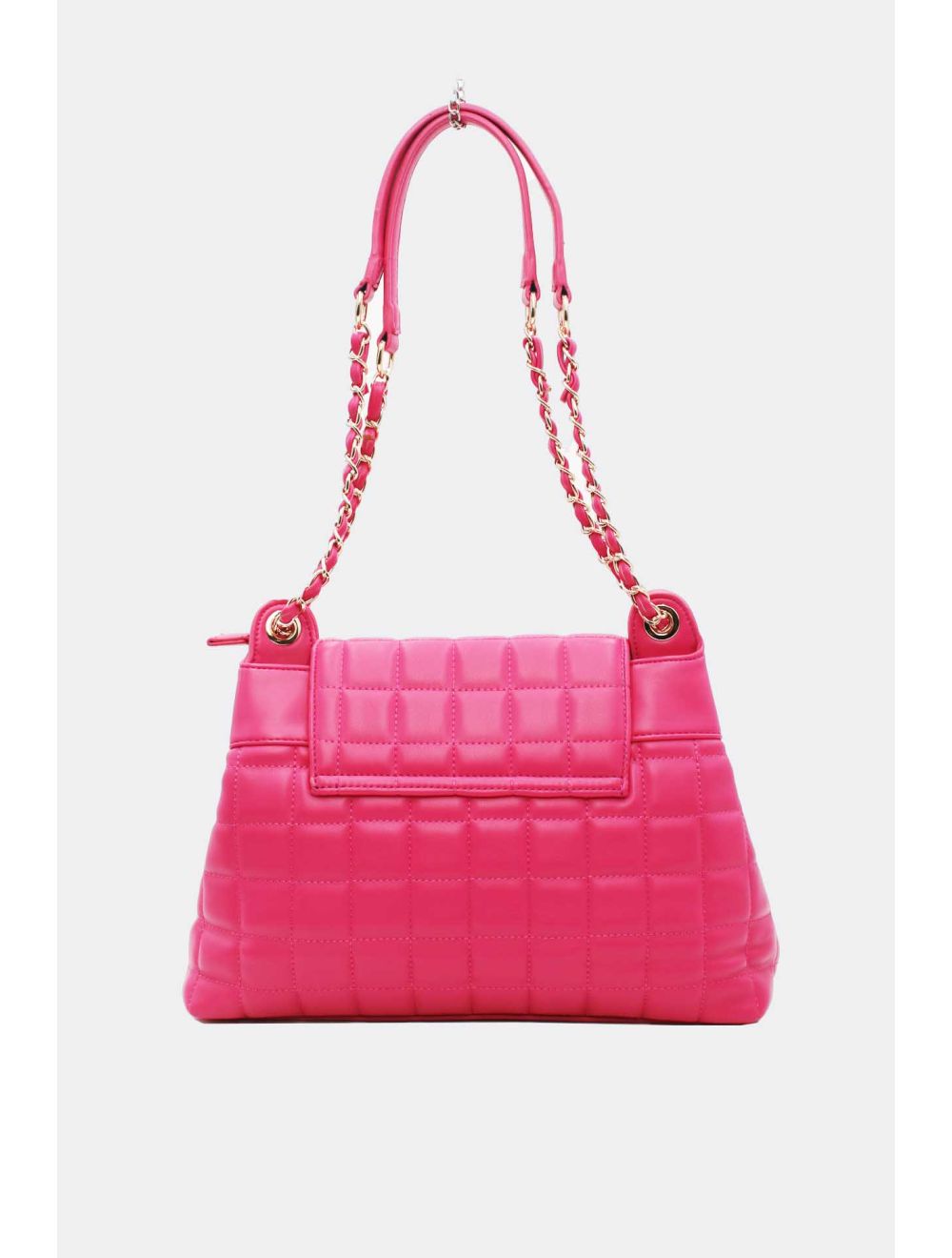 Tom&eva Sac Bandoulière Matelassé Double Porté-6850-Rose