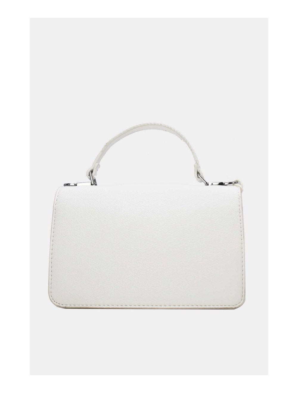 Tom&eva Sac Bandoulière Minimaliste Effet Cuir Grainé 24P-6087-Blanc
