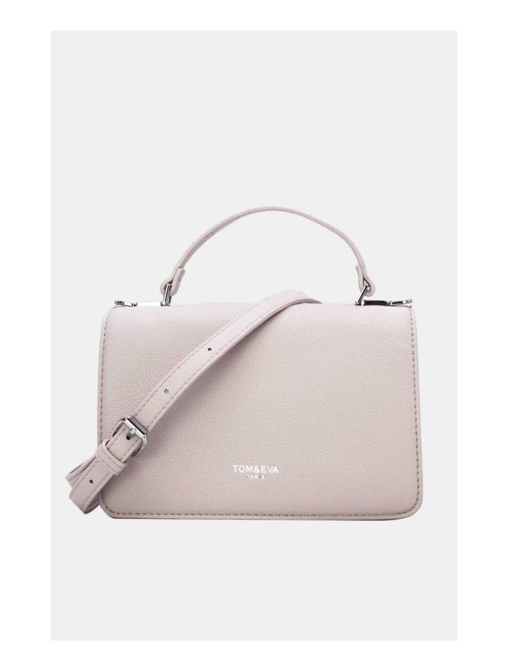 Tom&eva Sac Bandoulière Minimaliste Effet Cuir Grainé 24P-6087-Gris