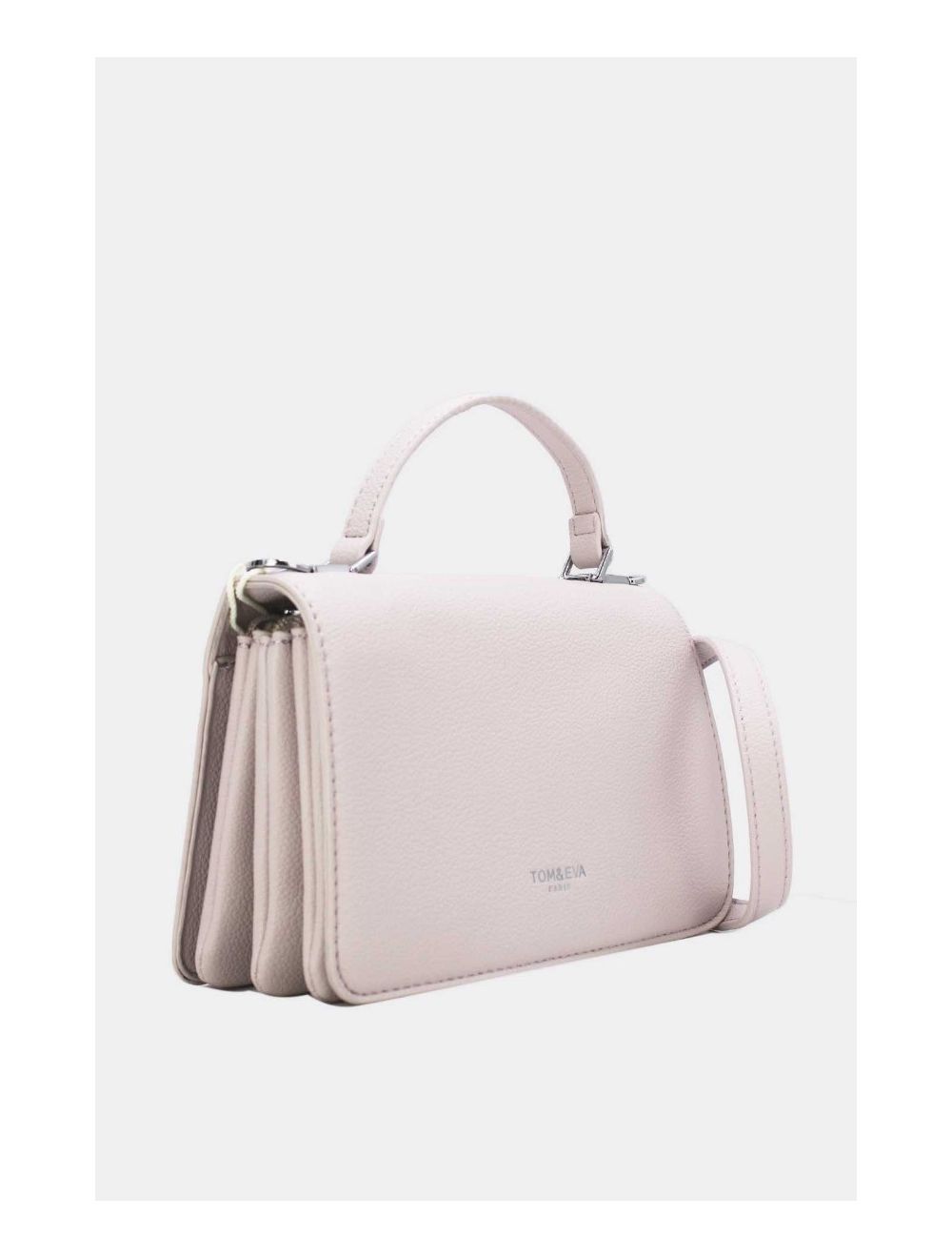 Tom&eva Sac Bandoulière Minimaliste Effet Cuir Grainé 24P-6087-Gris