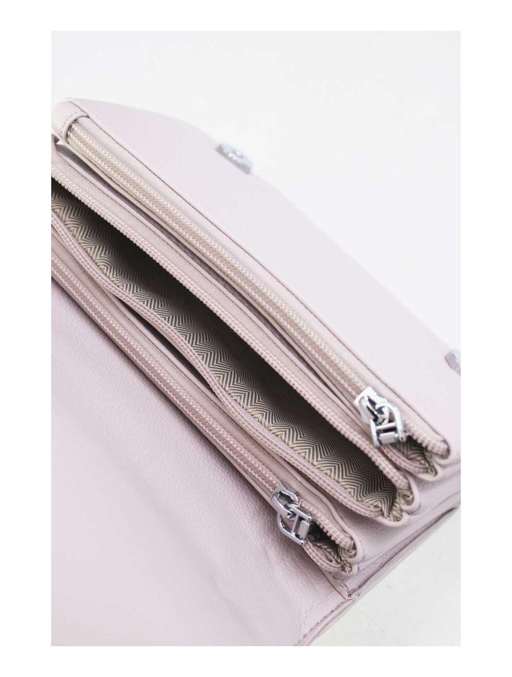 tom&eva Sac Bandoulière Minimaliste Effet Cuir Grainé 24P-6087-Gris