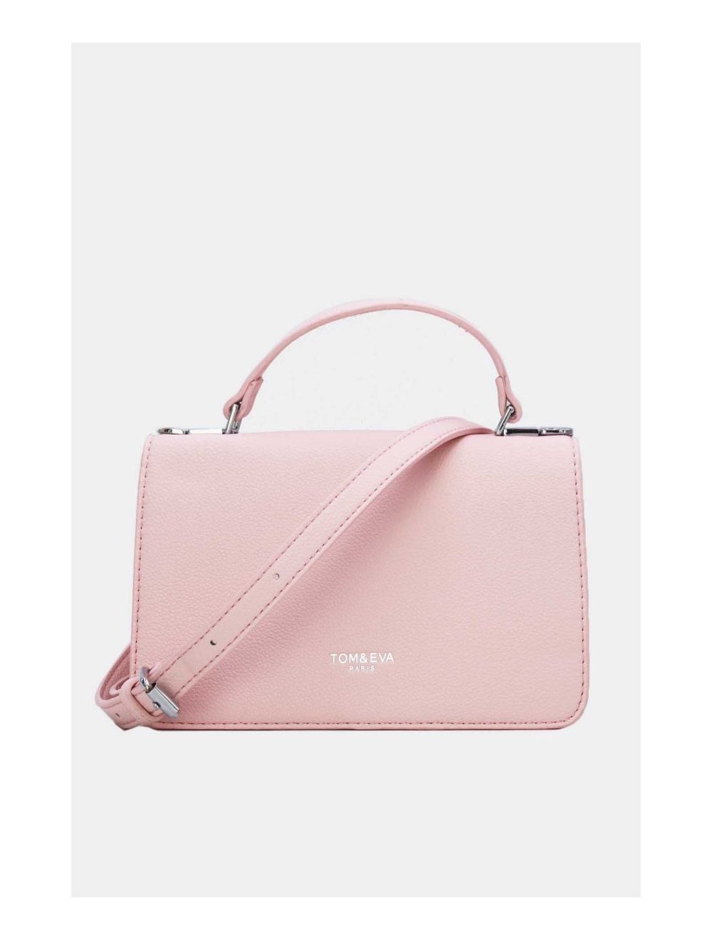 Tom&eva Sac Bandoulière Minimaliste Effet Cuir Grainé 24P-6087-Pink