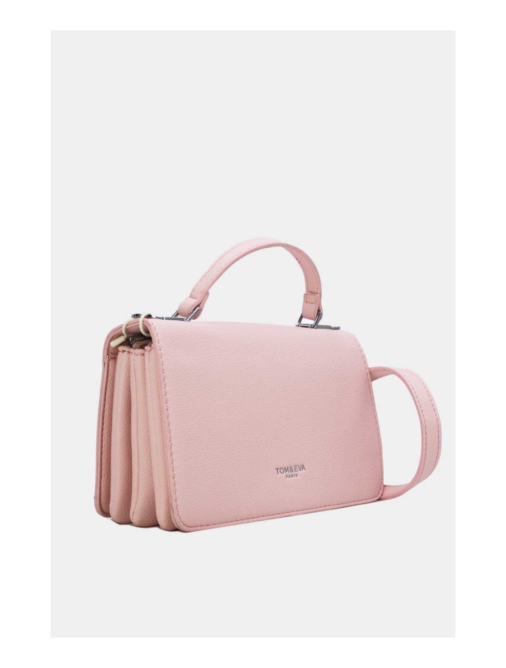 Tom&eva Sac Bandoulière Minimaliste Effet Cuir Grainé 24P-6087-Pink