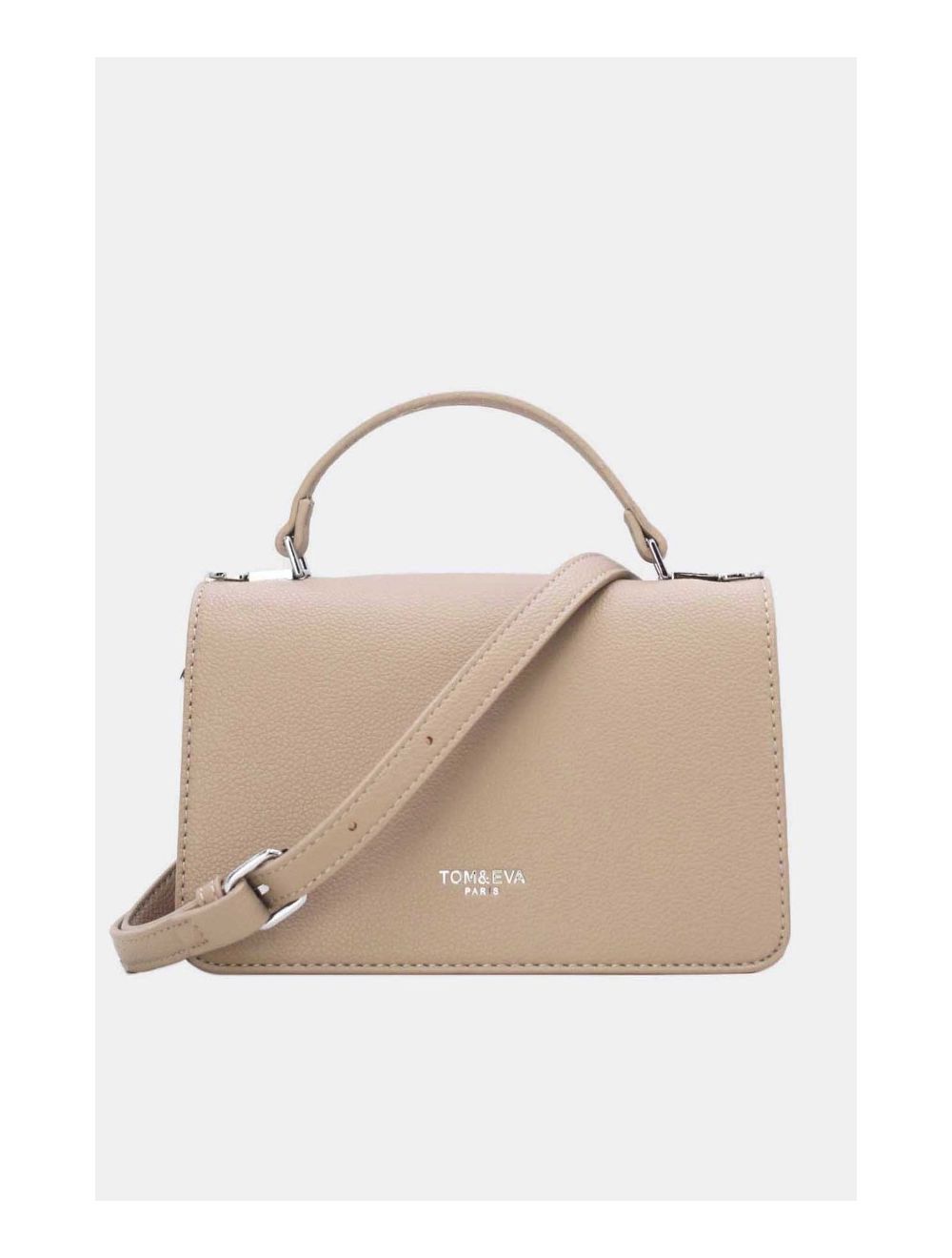 Tom&eva Sac Bandoulière Minimaliste Effet Cuir Grainé 24P-6087-Kaki