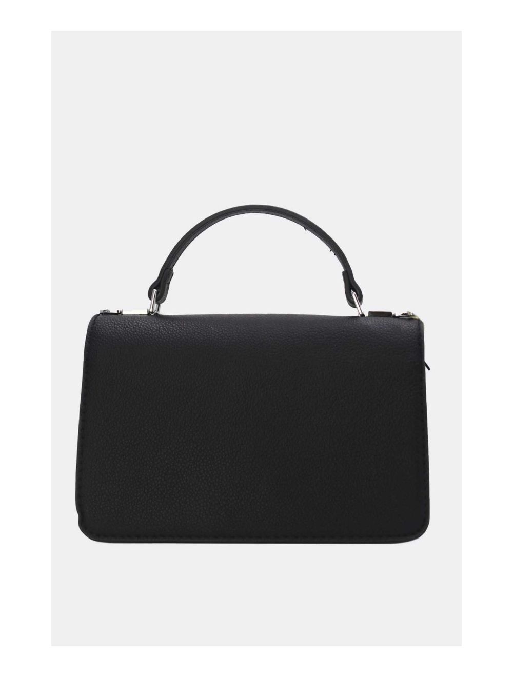 Tom&eva Sac Bandoulière Minimaliste Effet Cuir Grainé 24P-6087-Noir