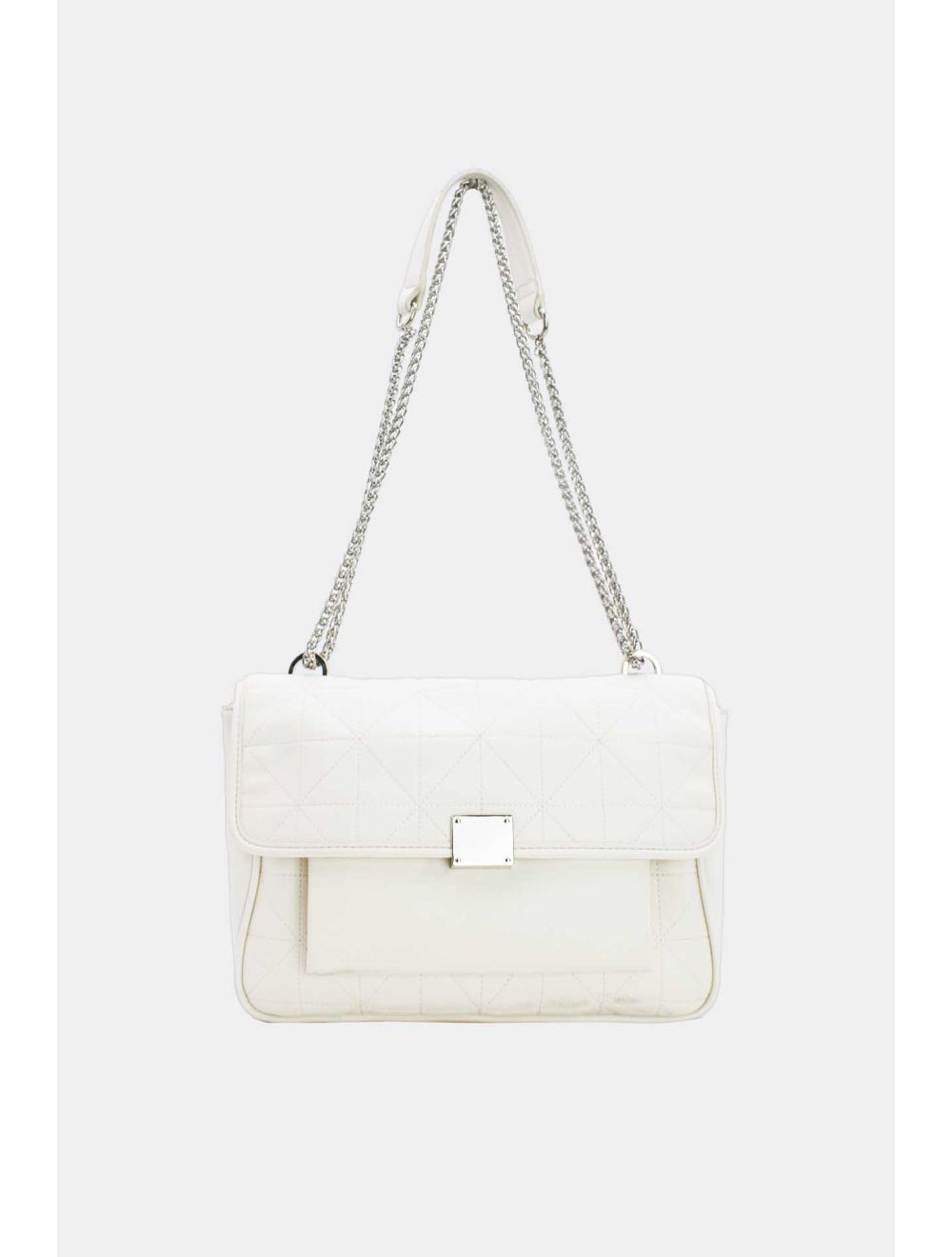 tom&eva Sac Bandoulière porté épaule effet matelassé à rabat 5450-Beige