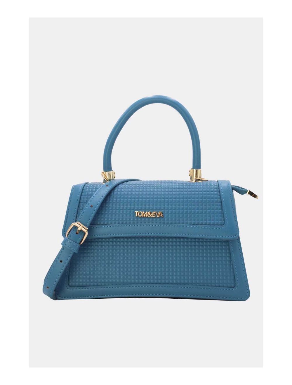 Tom&eva Sac Bandoulière Style Vintage Avec Logo 24B-5894-Bleu