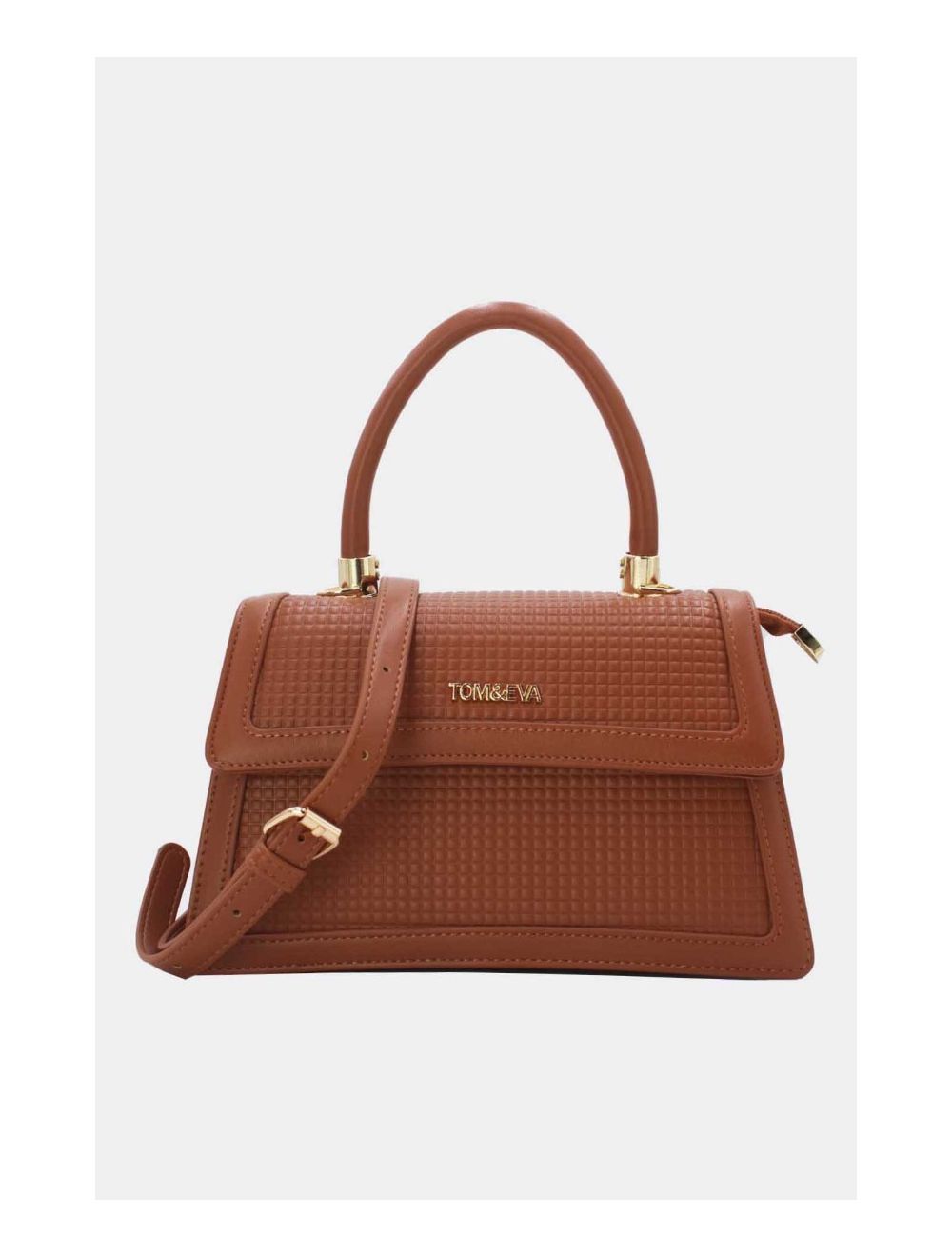 Tom&eva Sac Bandoulière Style Vintage Avec Logo 24B-5894-Marron