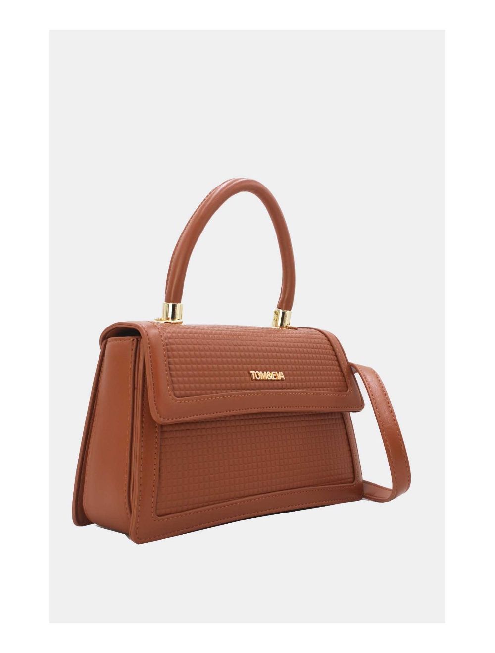 Tom&eva Sac Bandoulière Style Vintage Avec Logo 24B-5894-Marron