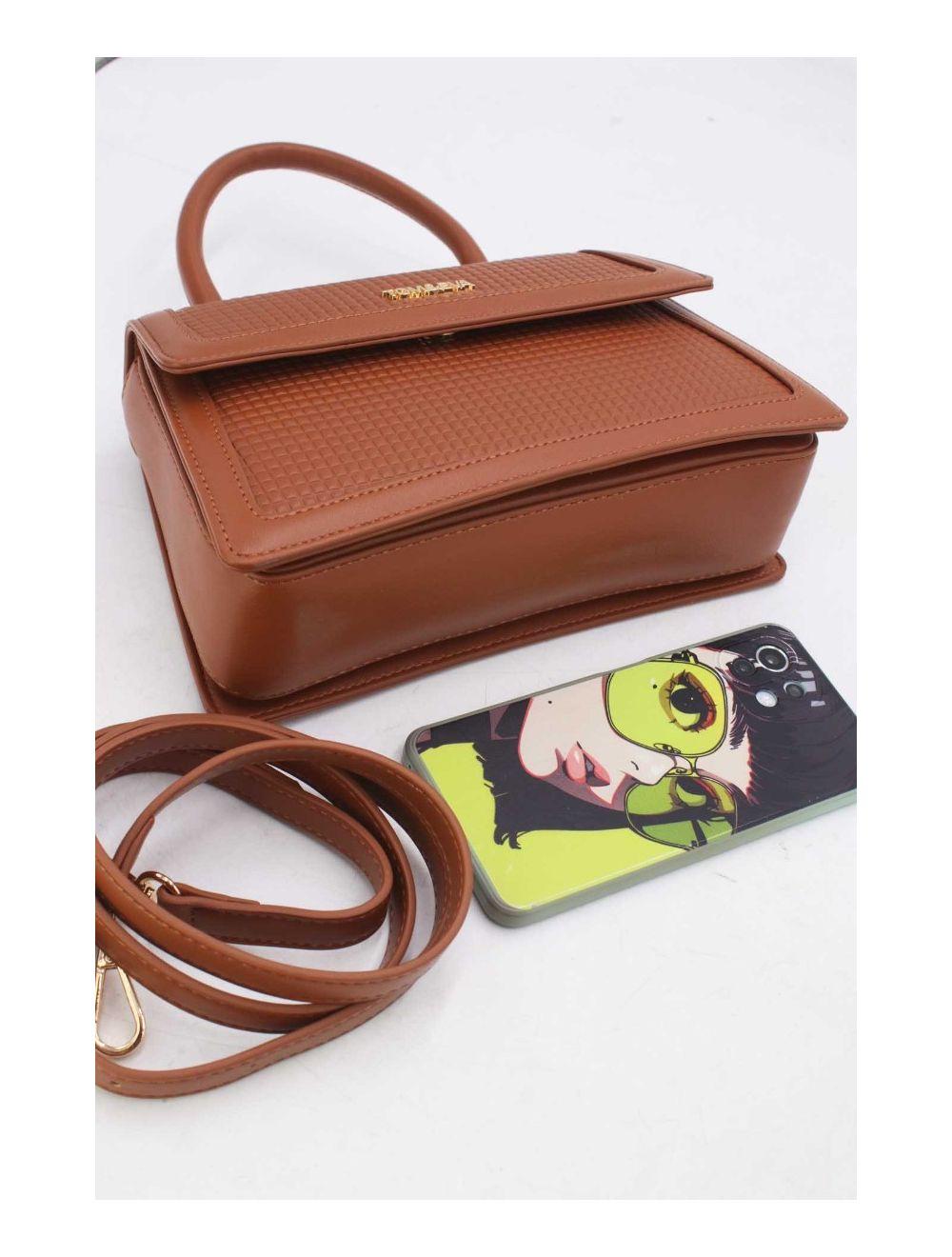 tom&eva Sac Bandoulière Style Vintage Avec Logo 24B-5894-Marron