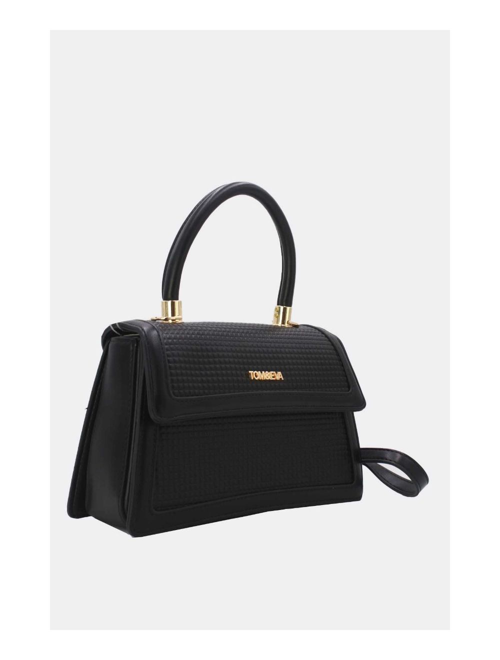 Tom&eva Sac Bandoulière Style Vintage Avec Logo 24B-5894-Noir