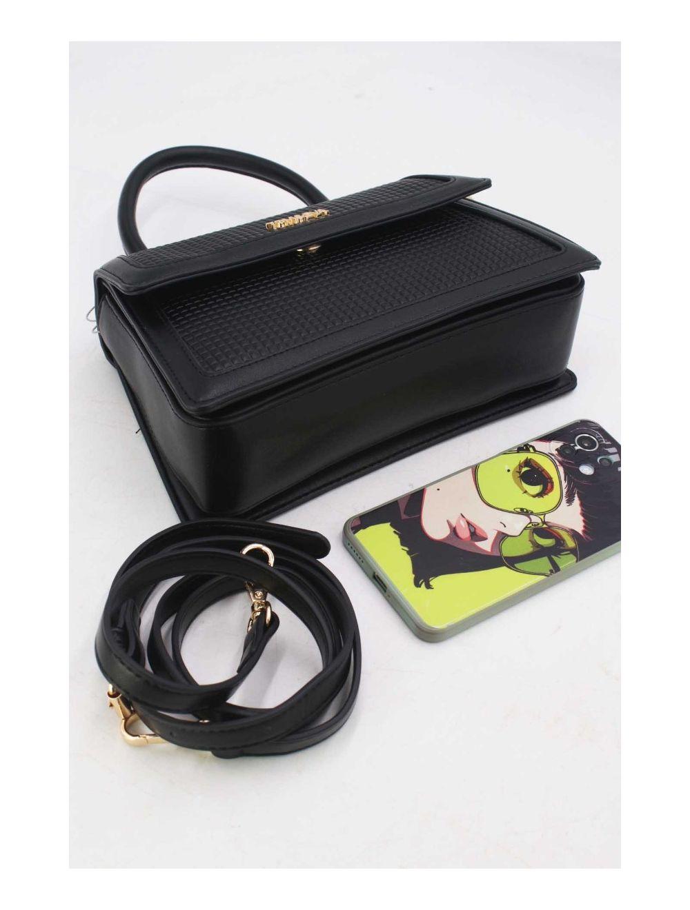 tom&eva Sac Bandoulière Style Vintage Avec Logo 24B-5894-Noir