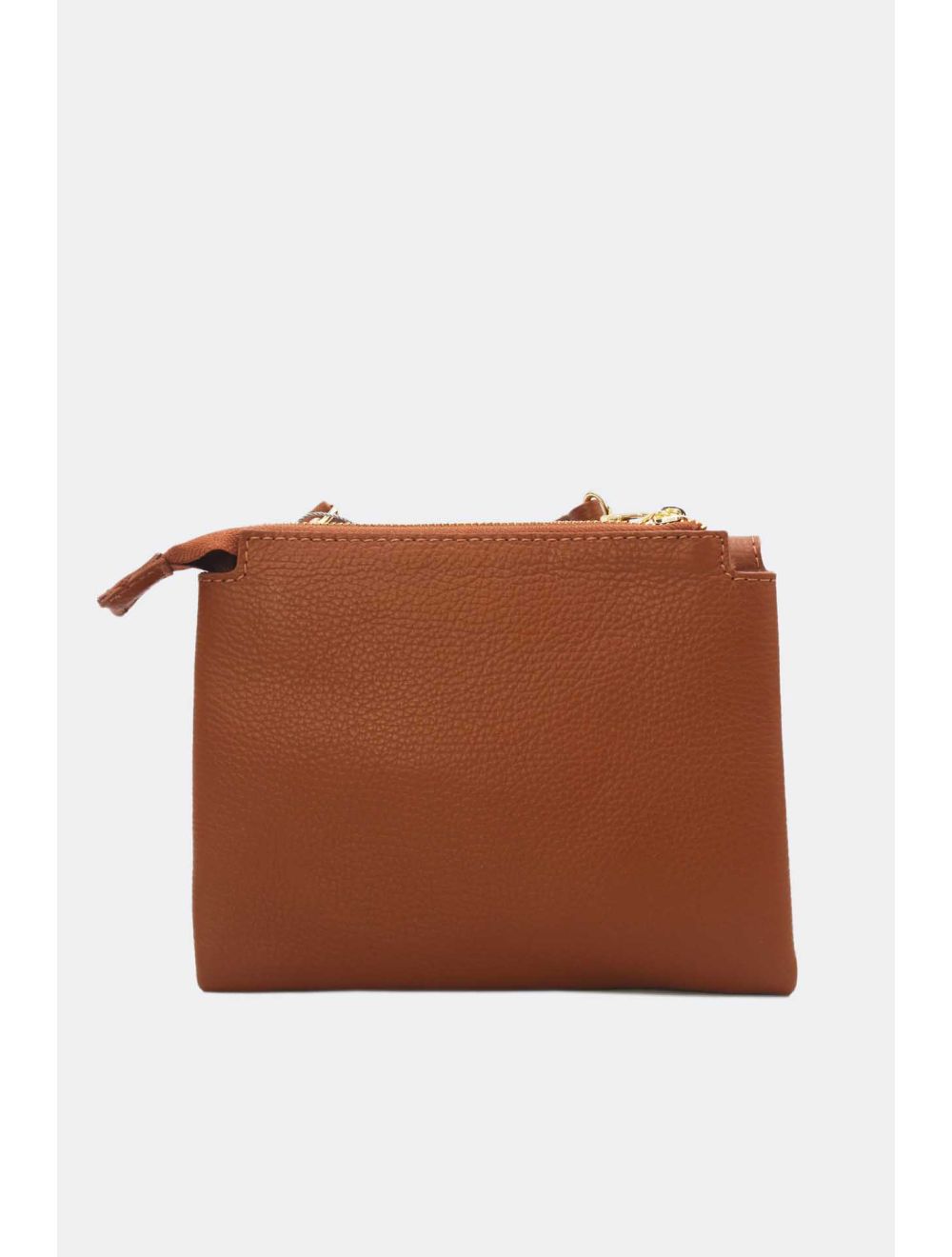 Tom&eva Sac Besace Croûte Cuir De Vachette Grainée 24C-911-Camel