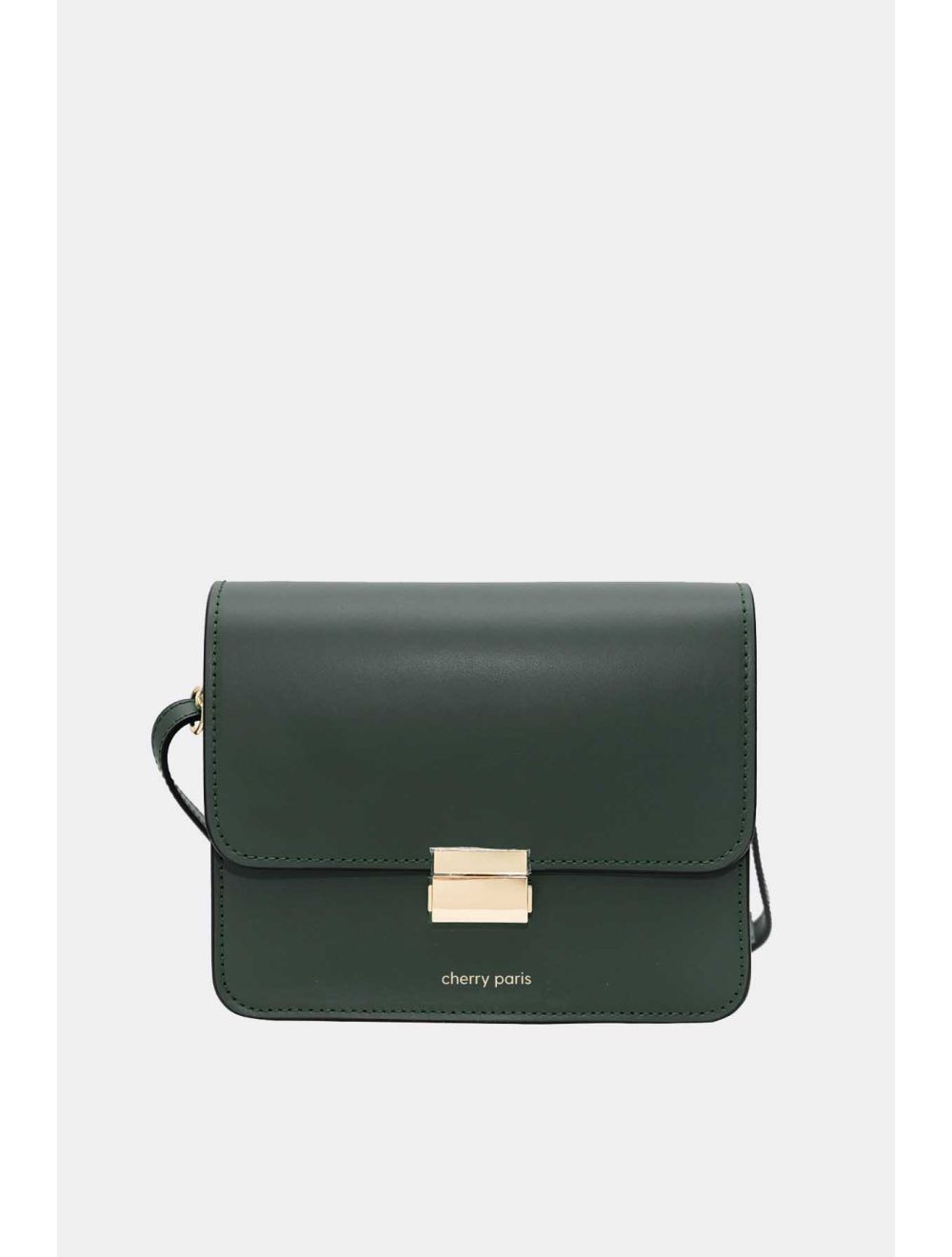 Tom&eva Sac Besace Croûte Cuir De Vachette Lisse 4074B MILENA-Vert