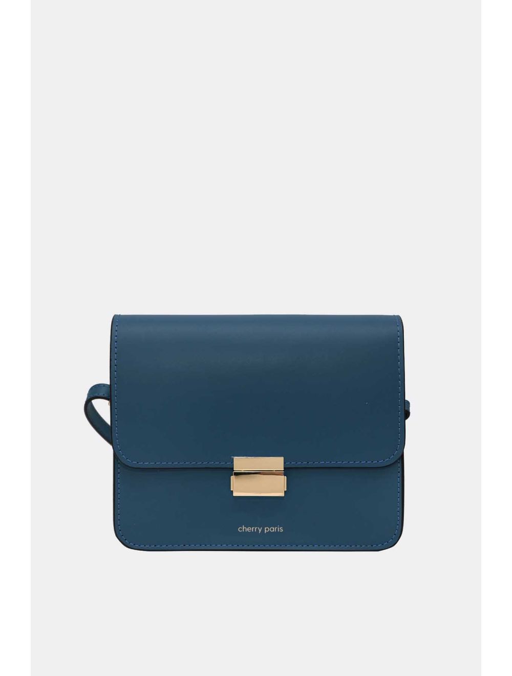 Tom&eva Sac Besace Croûte Cuir De Vachette Lisse 4074B MILENA-Petrole
