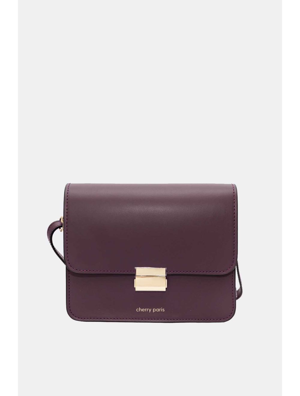 Tom&eva Sac Besace Croûte Cuir De Vachette Lisse 4074B MILENA-Bordeaux
