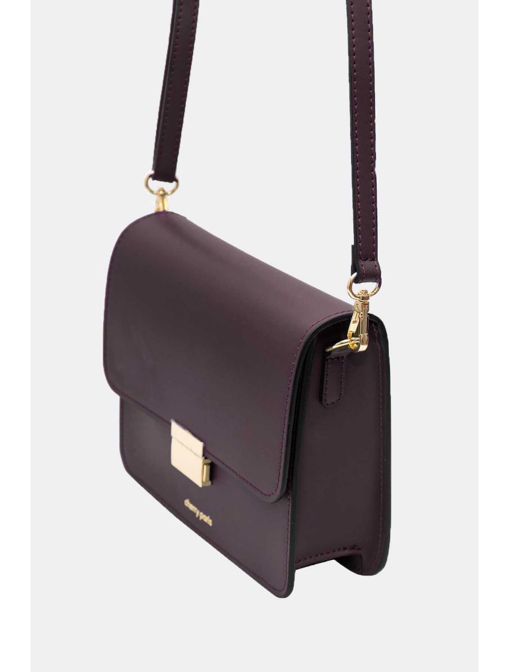 Tom&eva Sac Besace Croûte Cuir De Vachette Lisse 4074B MILENA-Bordeaux