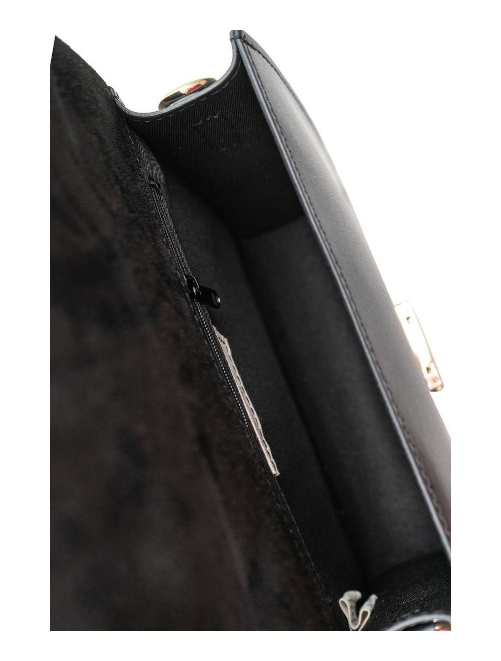 tom&eva Sac Besace Croûte Cuir de Vachette Lisse 4074B MILENA-Black
