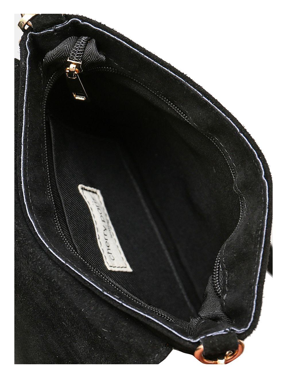 Tom&eva Sac Besace En Fourrure & Croûte De Cuir Vachette Suède-NINE 4019-GRAND LEOPARD