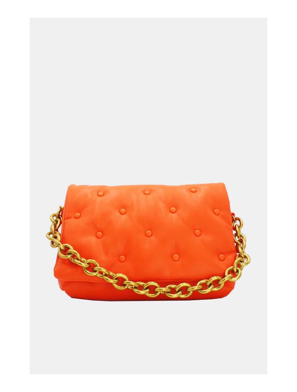 tom&eva Sac Besace Matelassé Avec Boutons 21P-5171-Orange
