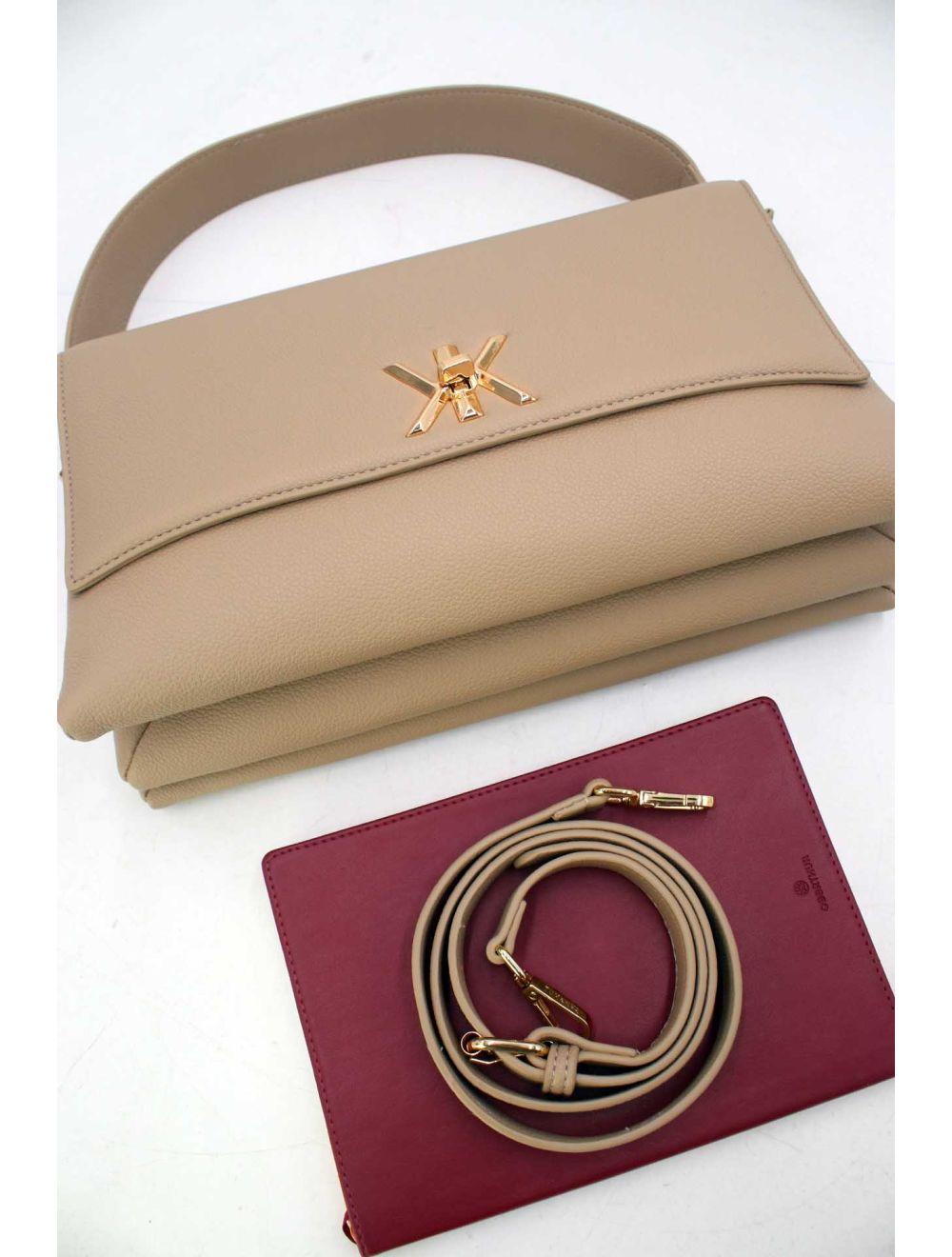 Tom&eva Sac Besace Multi Compartiments 24B-6128-Abricot