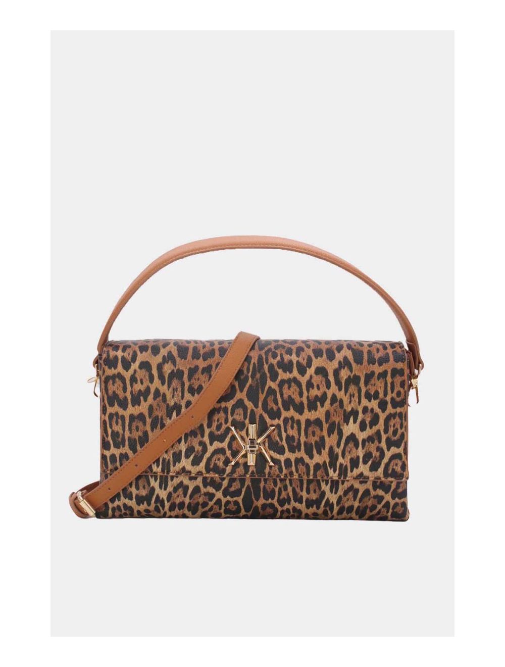 Tom&eva Sac Besace Multi Compartiments 24B-6128-Léopard/Brown