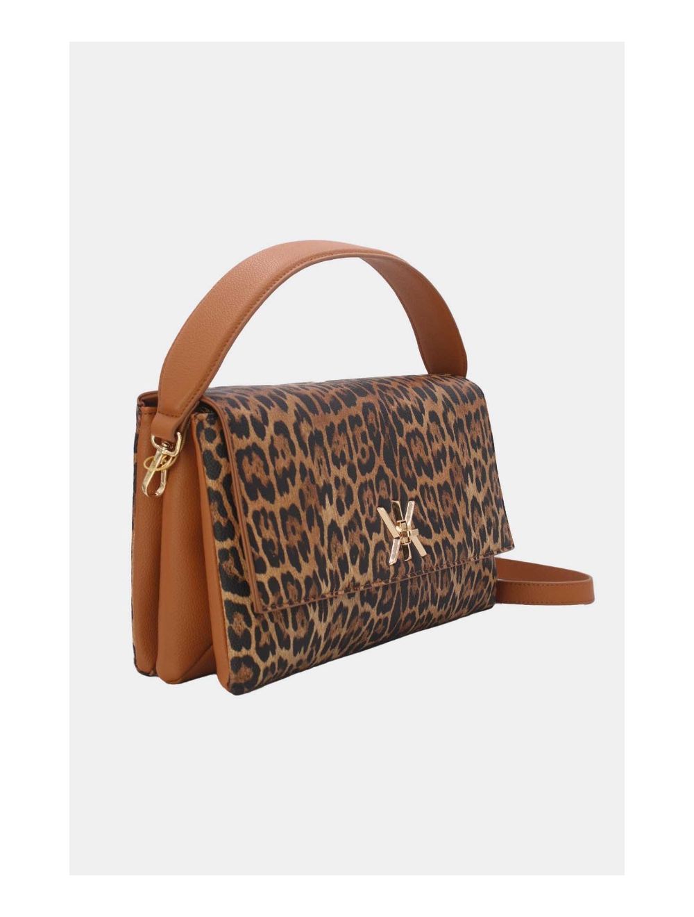 Tom&eva Sac Besace Multi Compartiments 24B-6128-Léopard/Brown