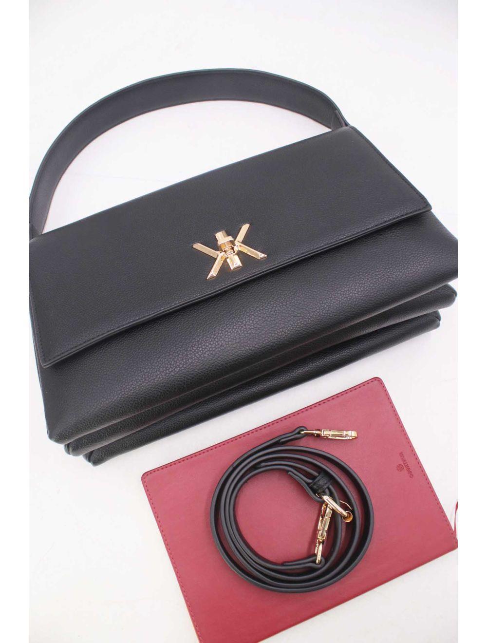 Tom&eva Sac Besace Multi Compartiments 24B-6128-Noir