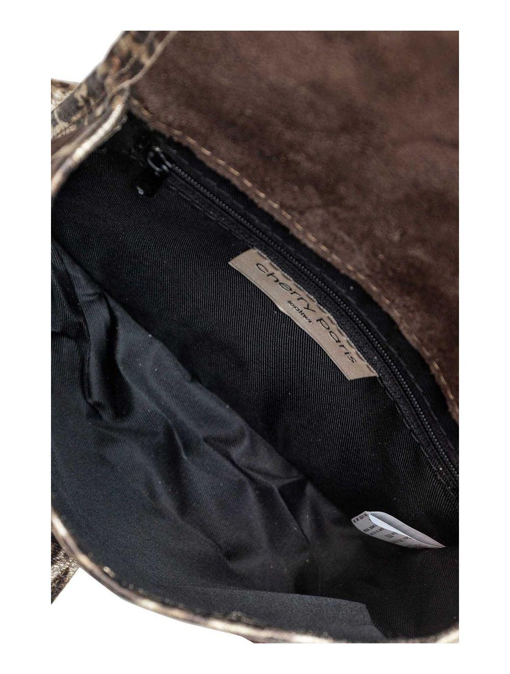 tom&eva Sac Besace Porté Croisé En Croûte Cuir Vachette 4163 MEISSA SUEDE-Chocolet