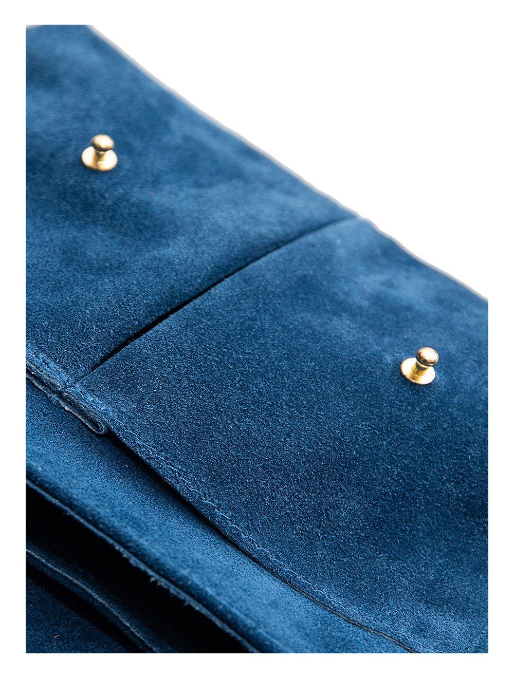 Tom&eva Sac Besace Porté Croisé En Croûte Cuir Vachette-ANGELA 4048-BLEU