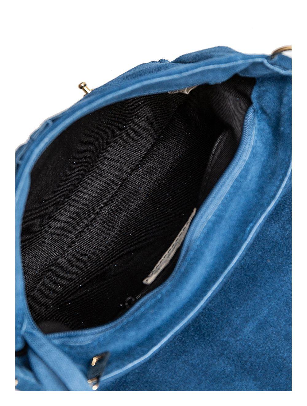 Tom&eva Sac Besace Porté Croisé En Croûte Cuir Vachette-ANGELA 4048-BLEU