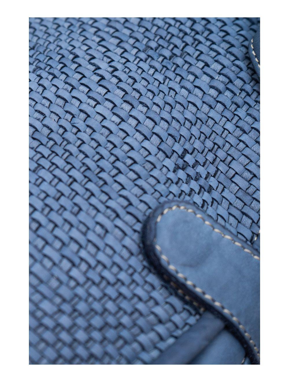 Tom&eva Sac Besace Porté Croisé Et épaule En Cuir Vachette Tressé IRINA 4115-Jean