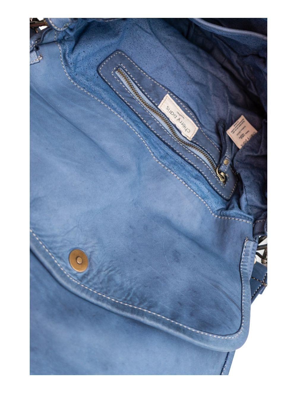 tom&eva Sac Besace Porté Croisé et épaule En Cuir Vachette Tressé IRINA 4115-Jean