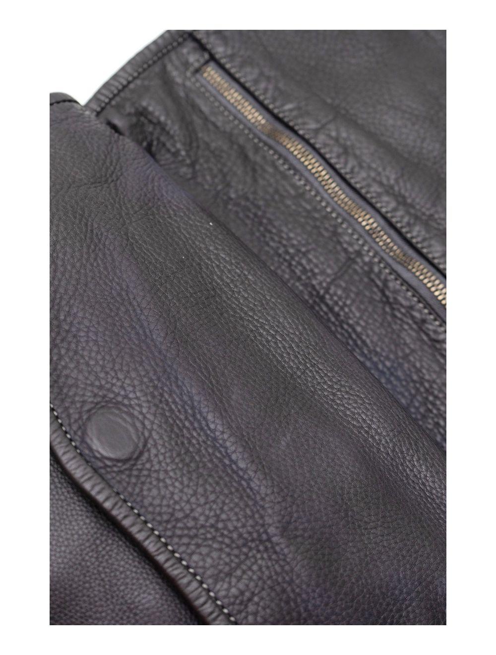 tom&eva Sac Besace Porté Croisé et épaule En Cuir Vachette Tressé IRINA 4115-Noir