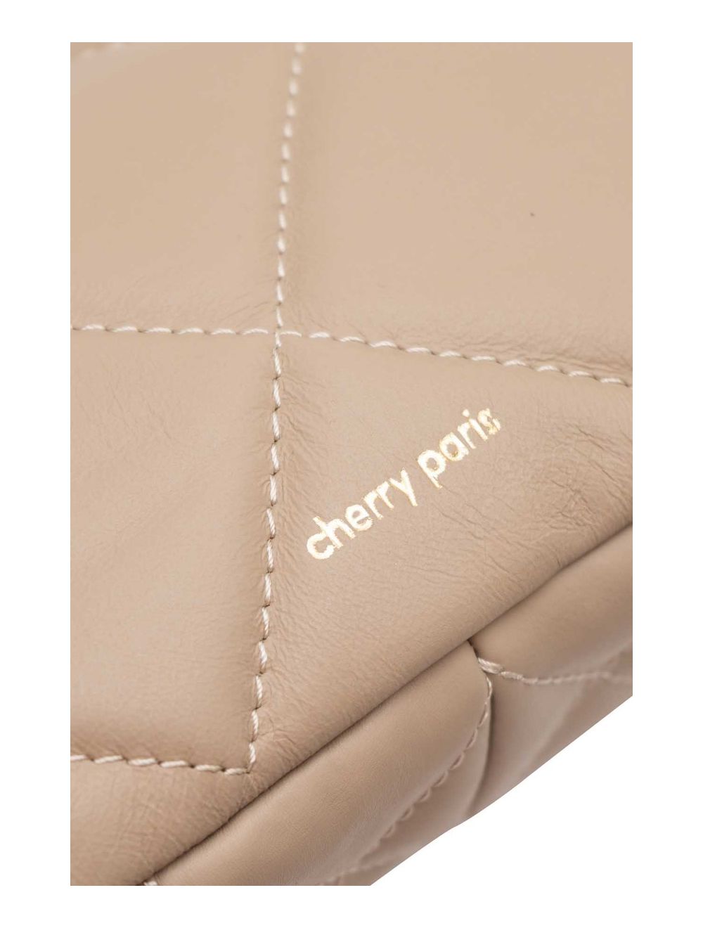 Tom&eva Sac Besace Porté Croisé Et Épaule Matelassé En Cuir Vachette NEILA 4099-Taupe