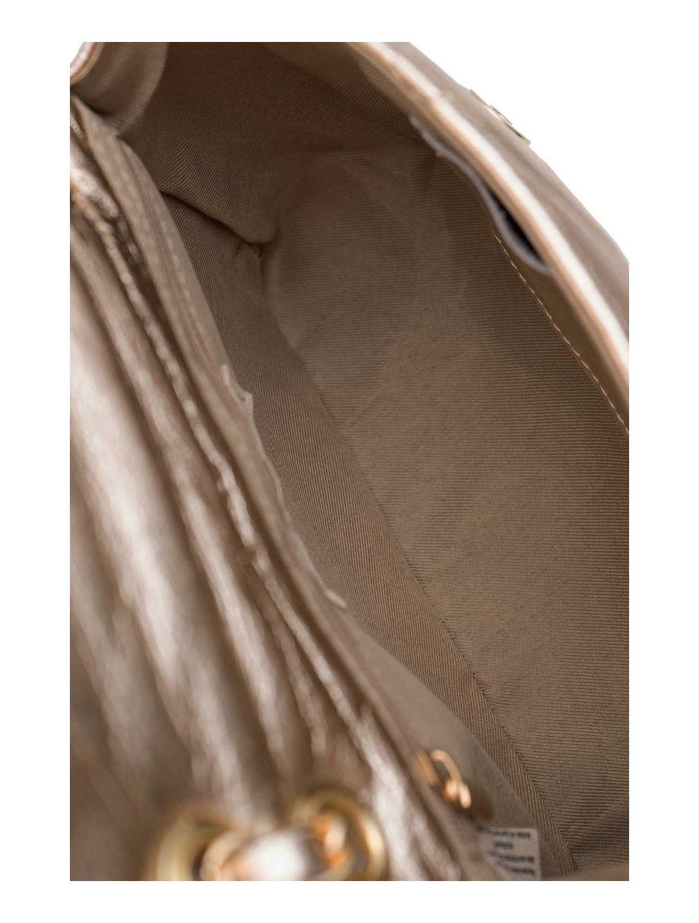 tom&eva Sac Besace Porté Croisé et Épaule Matelassé En Cuir Vachette NEILA 4099-Etain