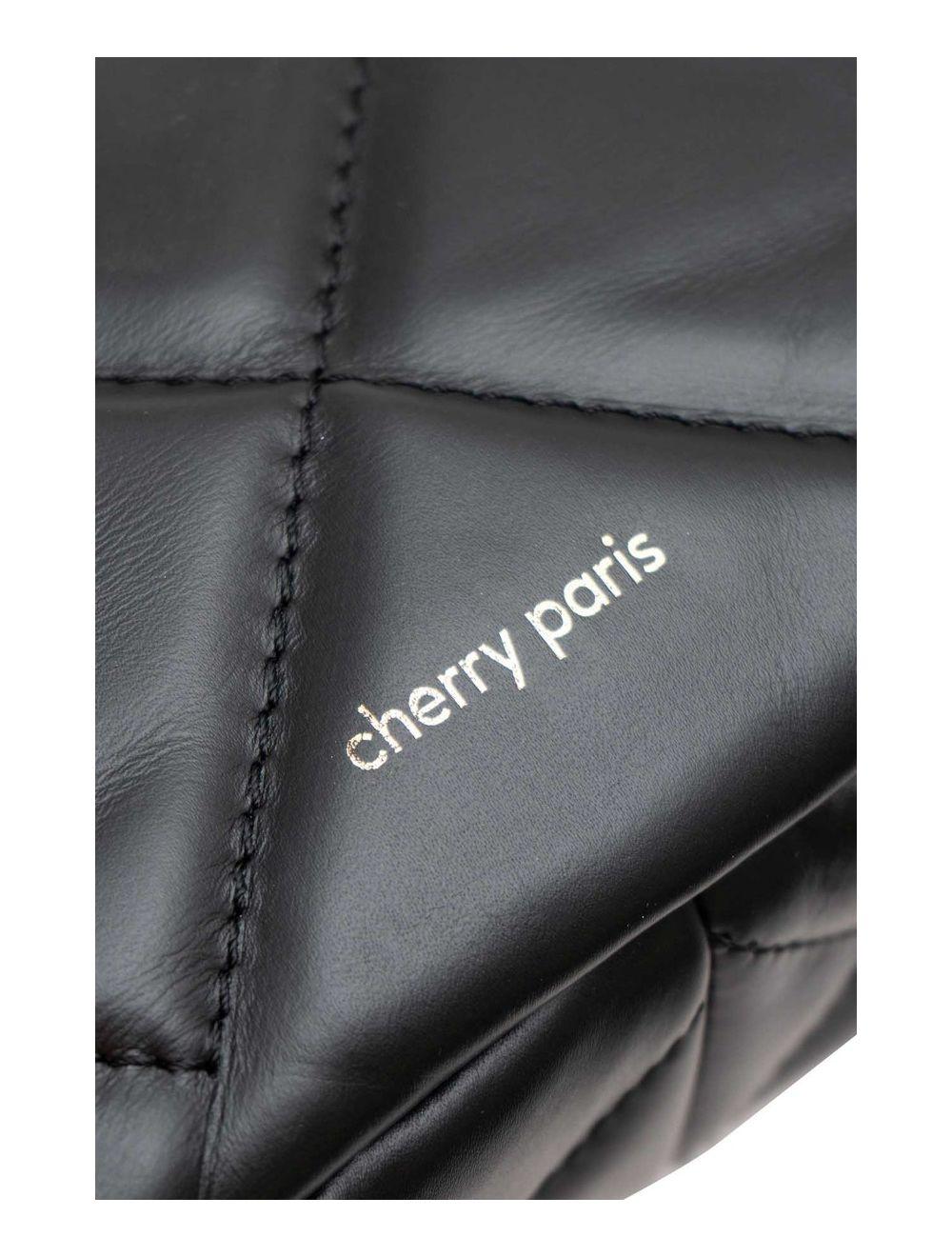 Tom&eva Sac Besace Porté Croisé Et Épaule Matelassé En Cuir Vachette NEILA 4099-Noir