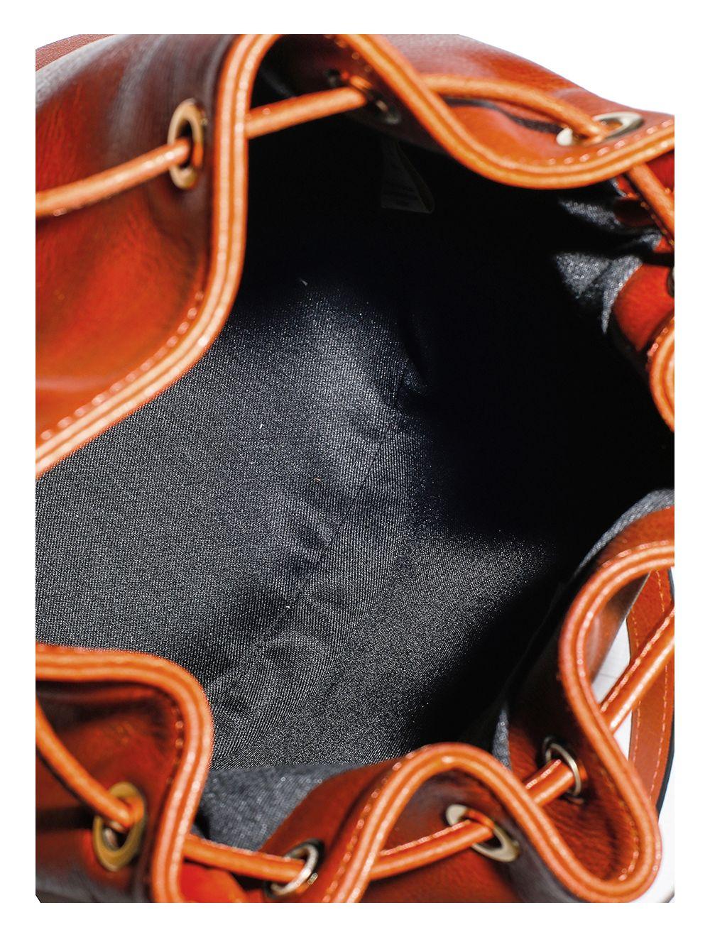 Tom&eva Sac Bourse En Cuir De Vachette Collet-LINDA 4009-Camel