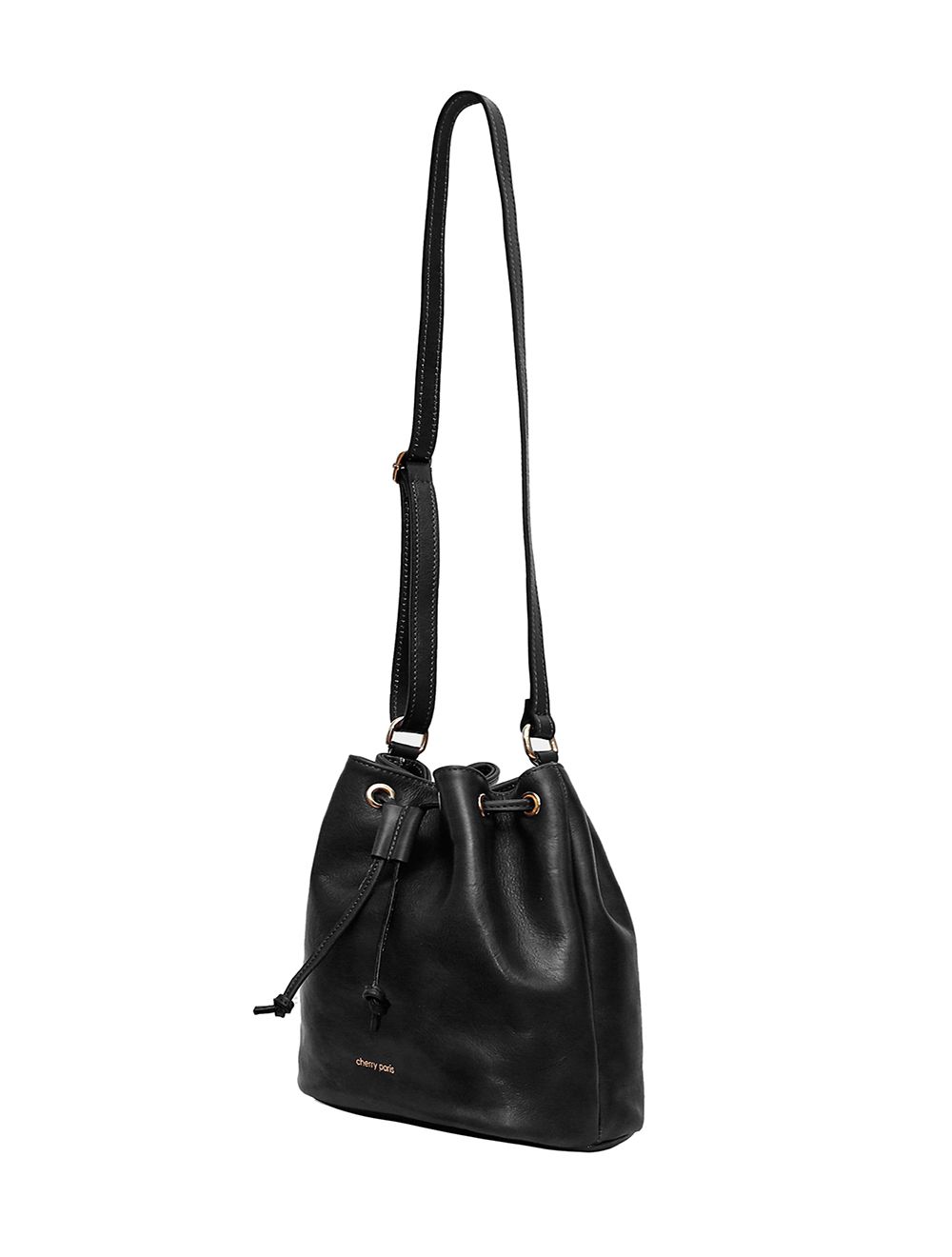 Tom&eva Sac Bourse En Cuir De Vachette Collet-LINDA 4009-Noir